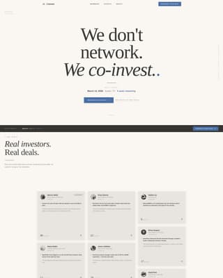 Convene - Collaborative Investors Landing Page Template