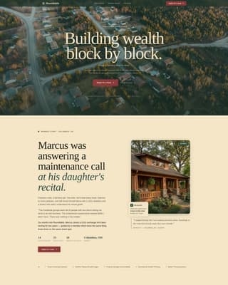 Roundtable - Trusted Investors Landing Page Template