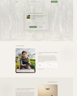 Grove - Restorative Reforestation Landing Page Template