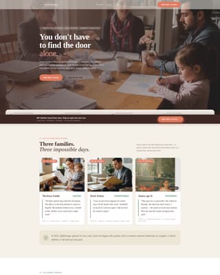 Passage - Transformative Refugee Landing Page Template