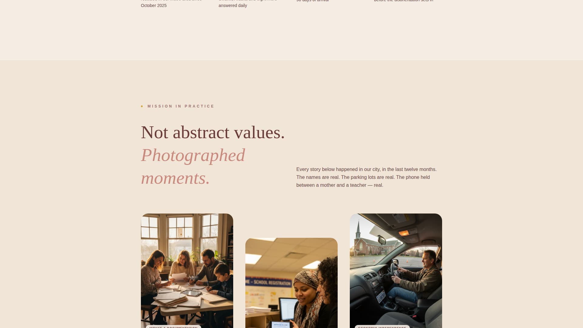 Refuge - Compassionate Migration Landing Page Template