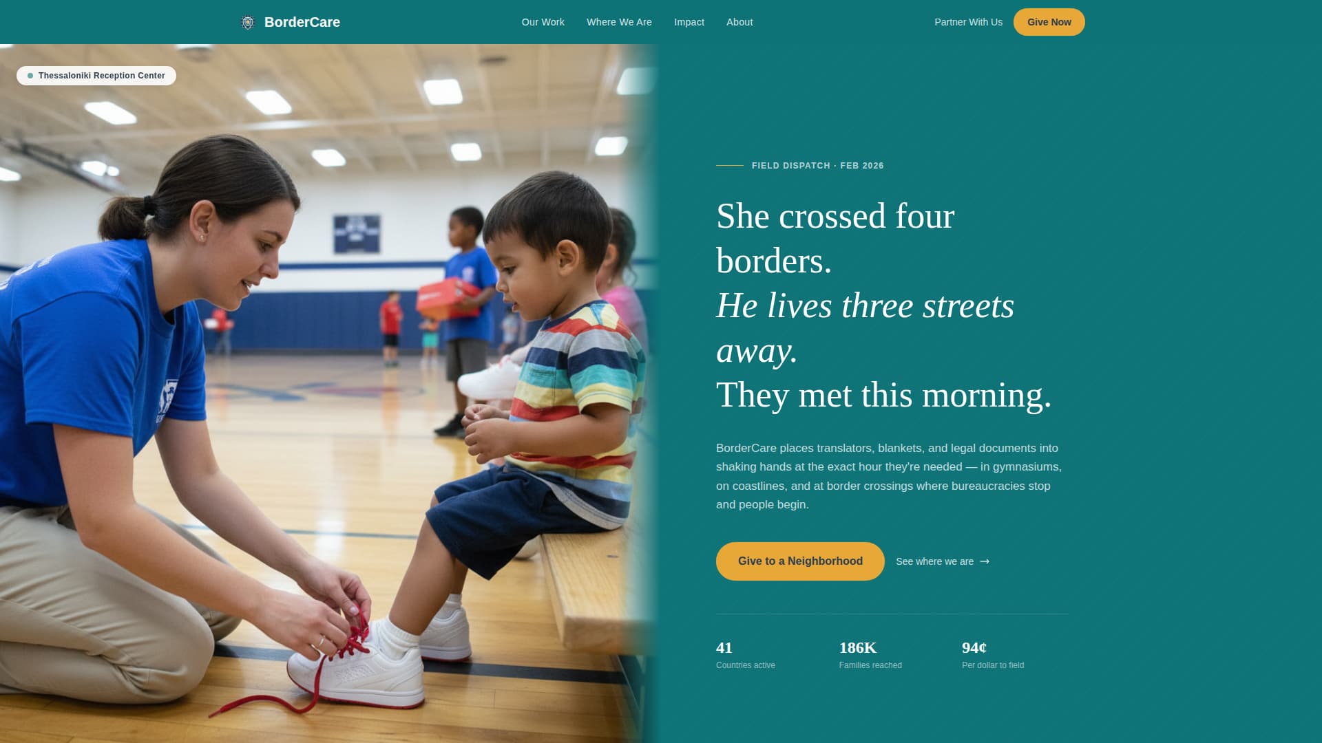 Passage - Humanitarian Refugee Landing Page Template