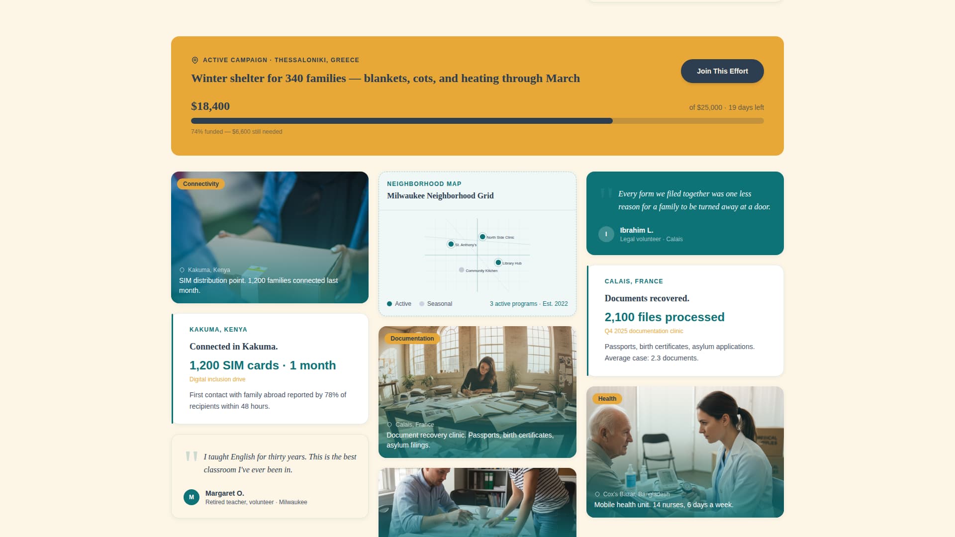 Passage - Humanitarian Refugee Landing Page Template