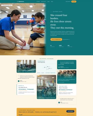 Passage - Humanitarian Refugee Landing Page Template