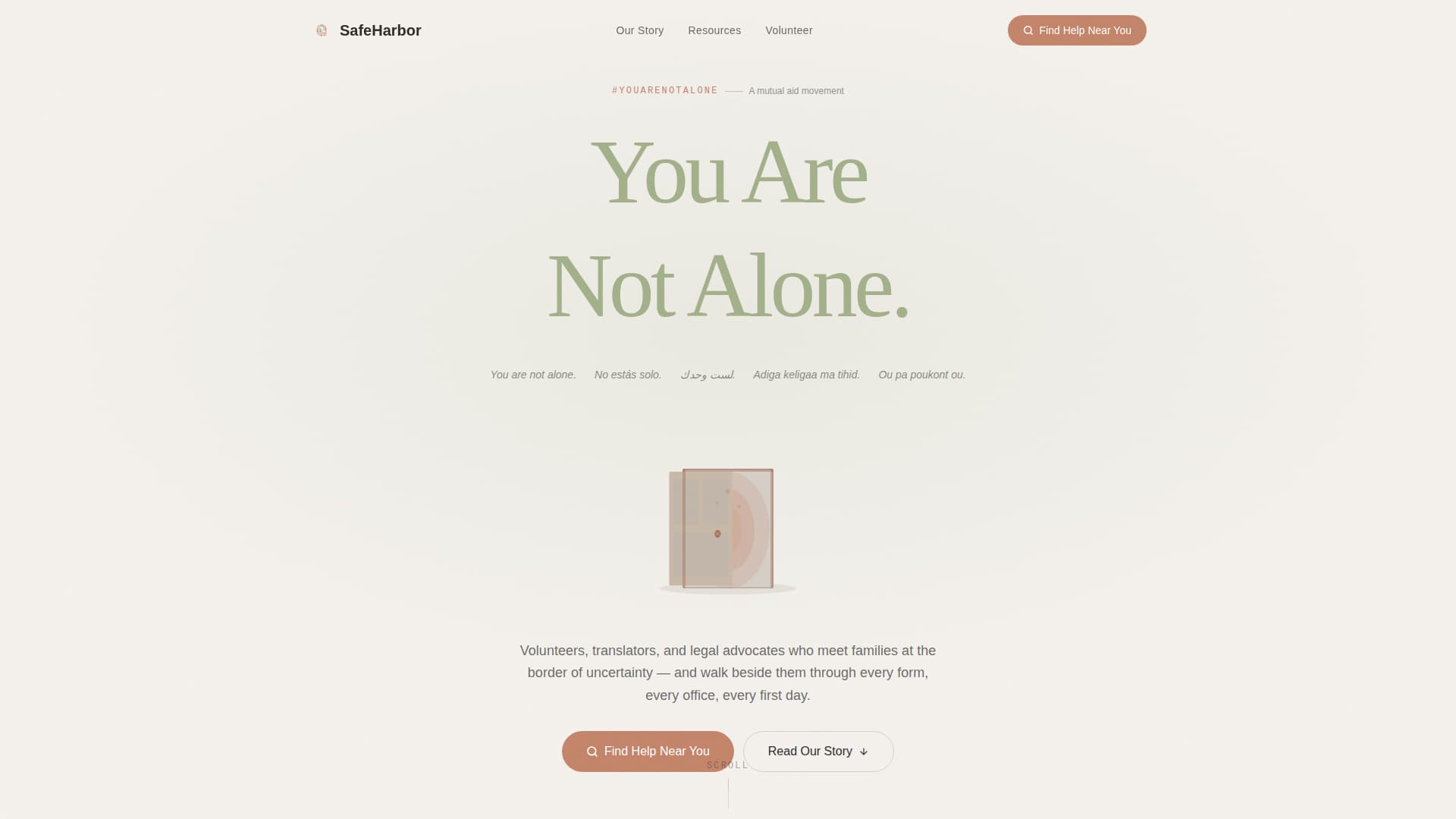 Passage - Compassionate Refugee Landing Page Template