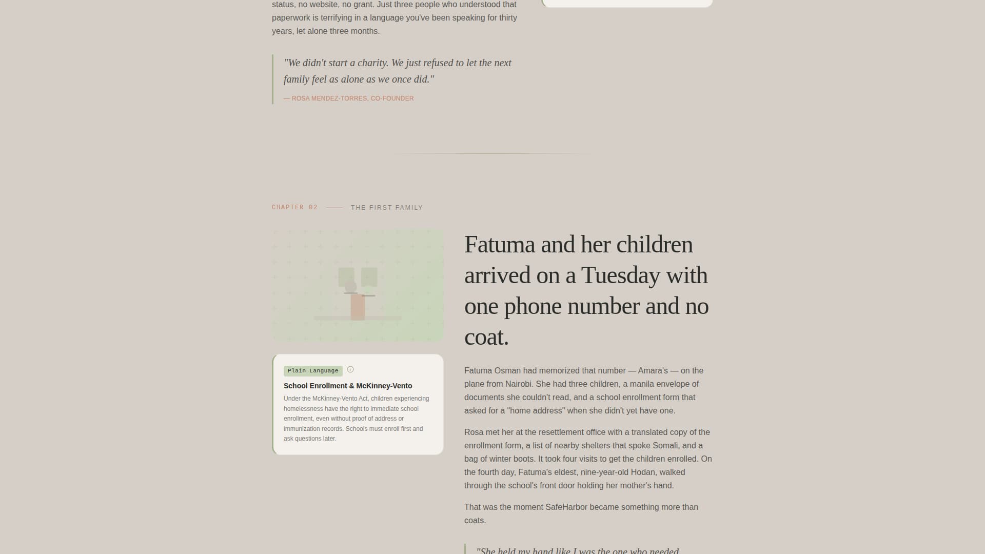 Passage - Compassionate Refugee Landing Page Template