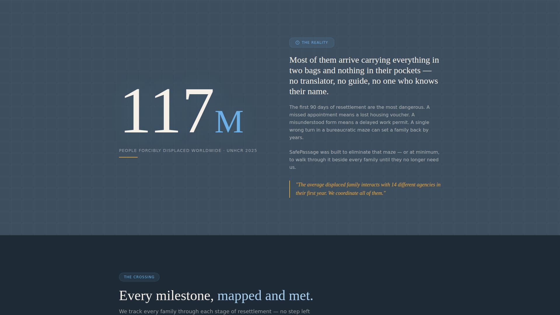 Passage - Trusted Resettlement Landing Page Template