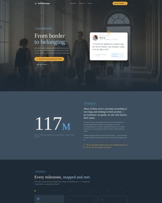 Passage - Trusted Resettlement Landing Page Template