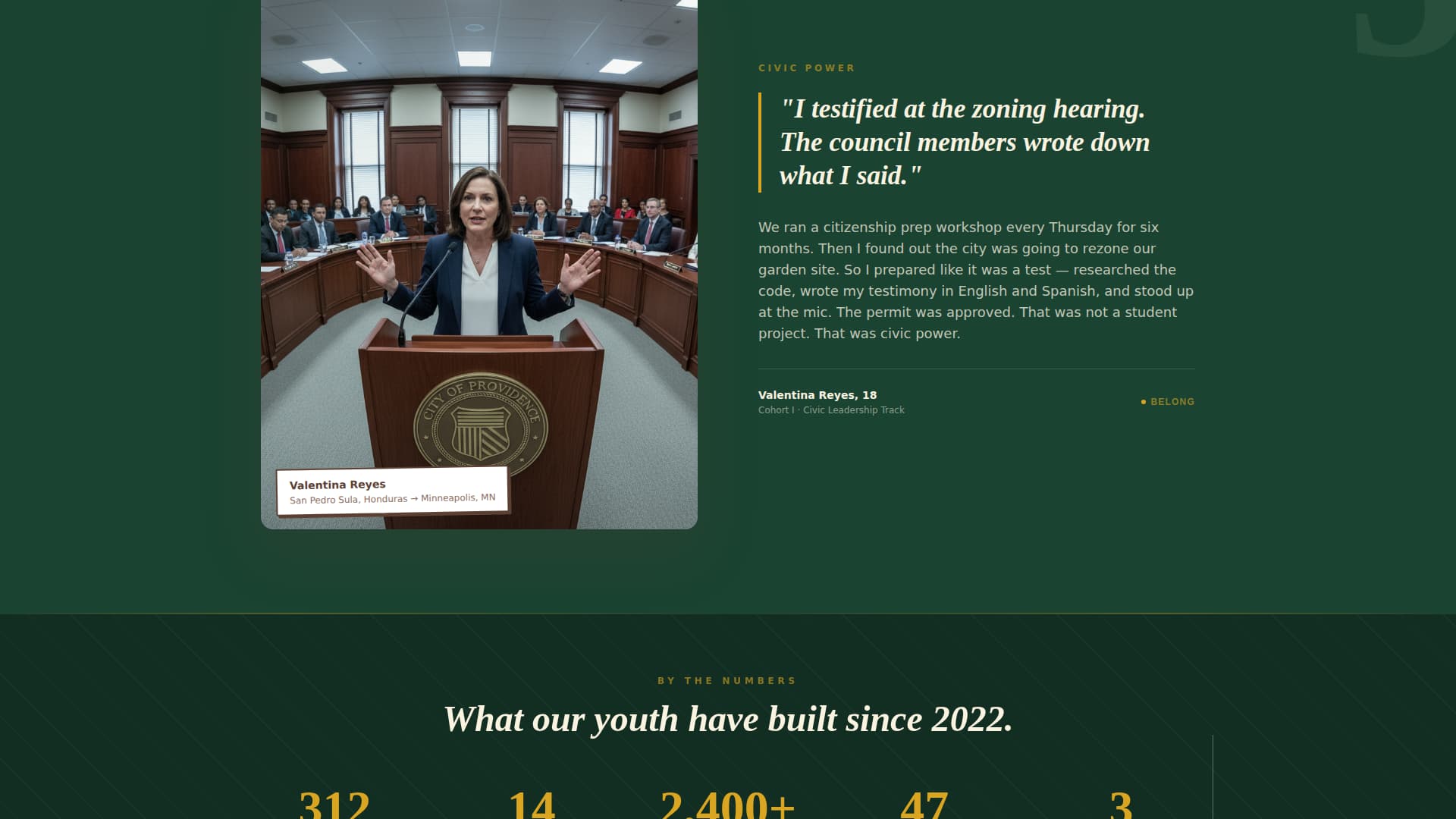 Belong - Empowering Refugeeyouth Landing Page Template