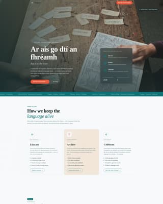 Tongue - Vibrant Language Landing Page Template