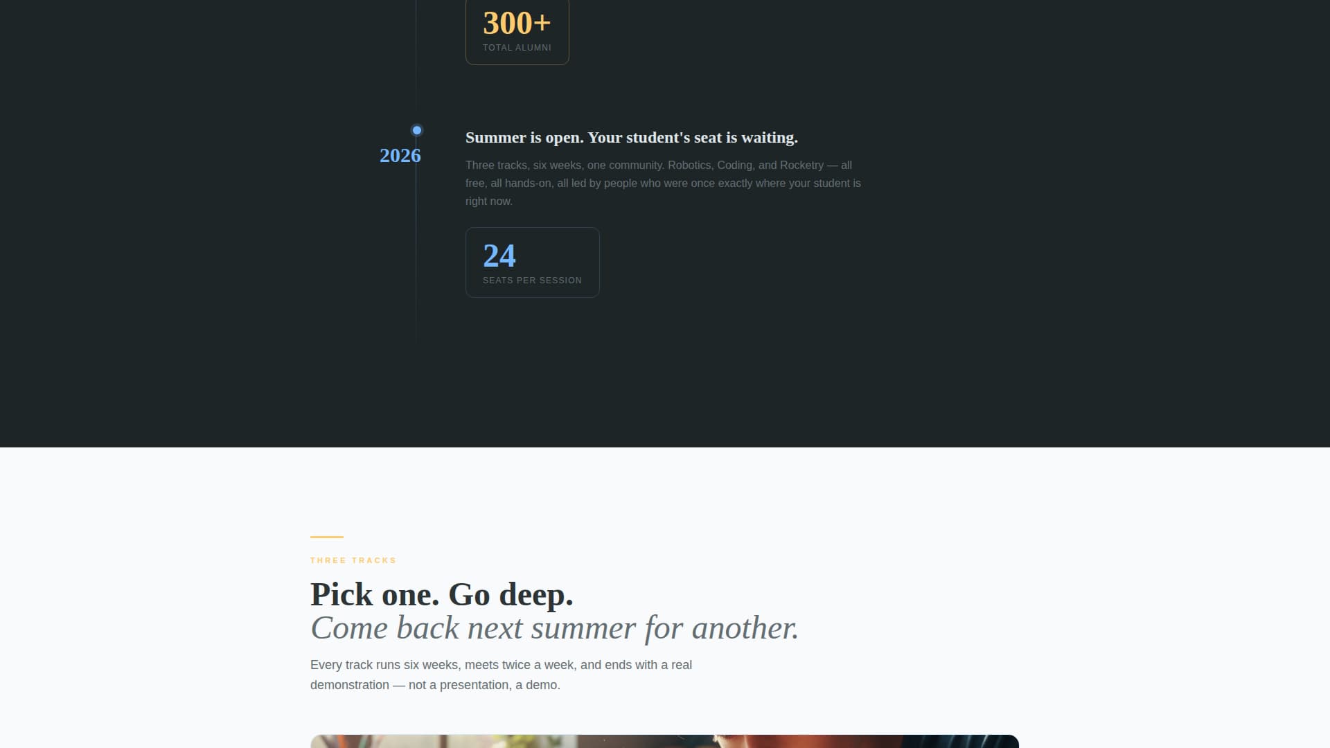 Catalyst - Inspiring Stem Landing Page Template