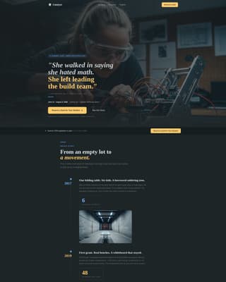Catalyst - Inspiring STEM Landing Page Template