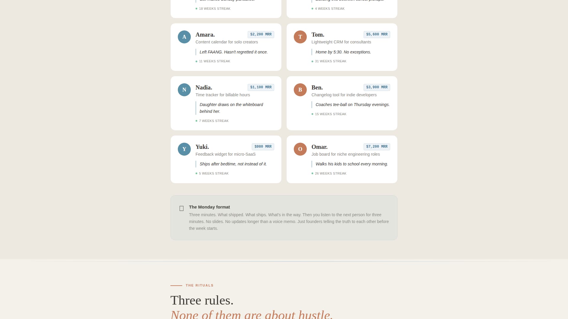 Commit - Heartfelt Saasfounders Landing Page Template