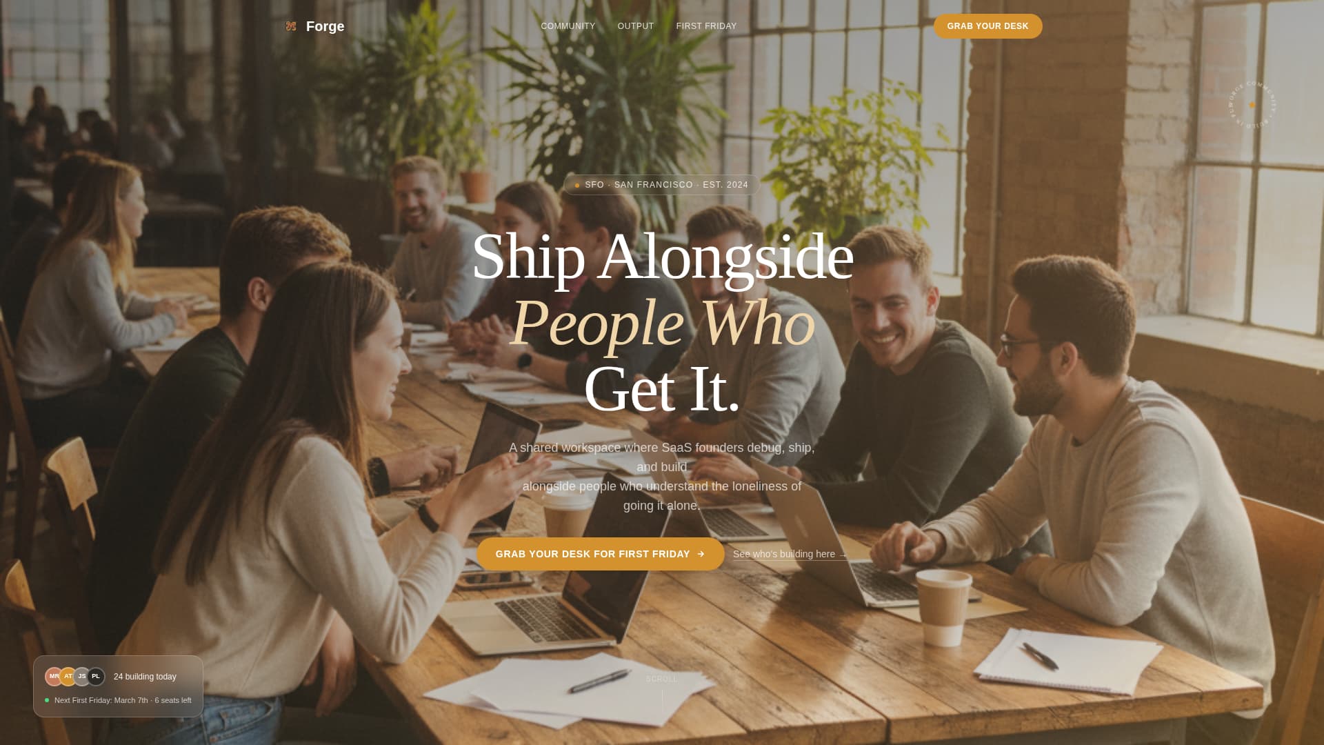 Forge - Vibrant SaaS Builders Landing Page Template