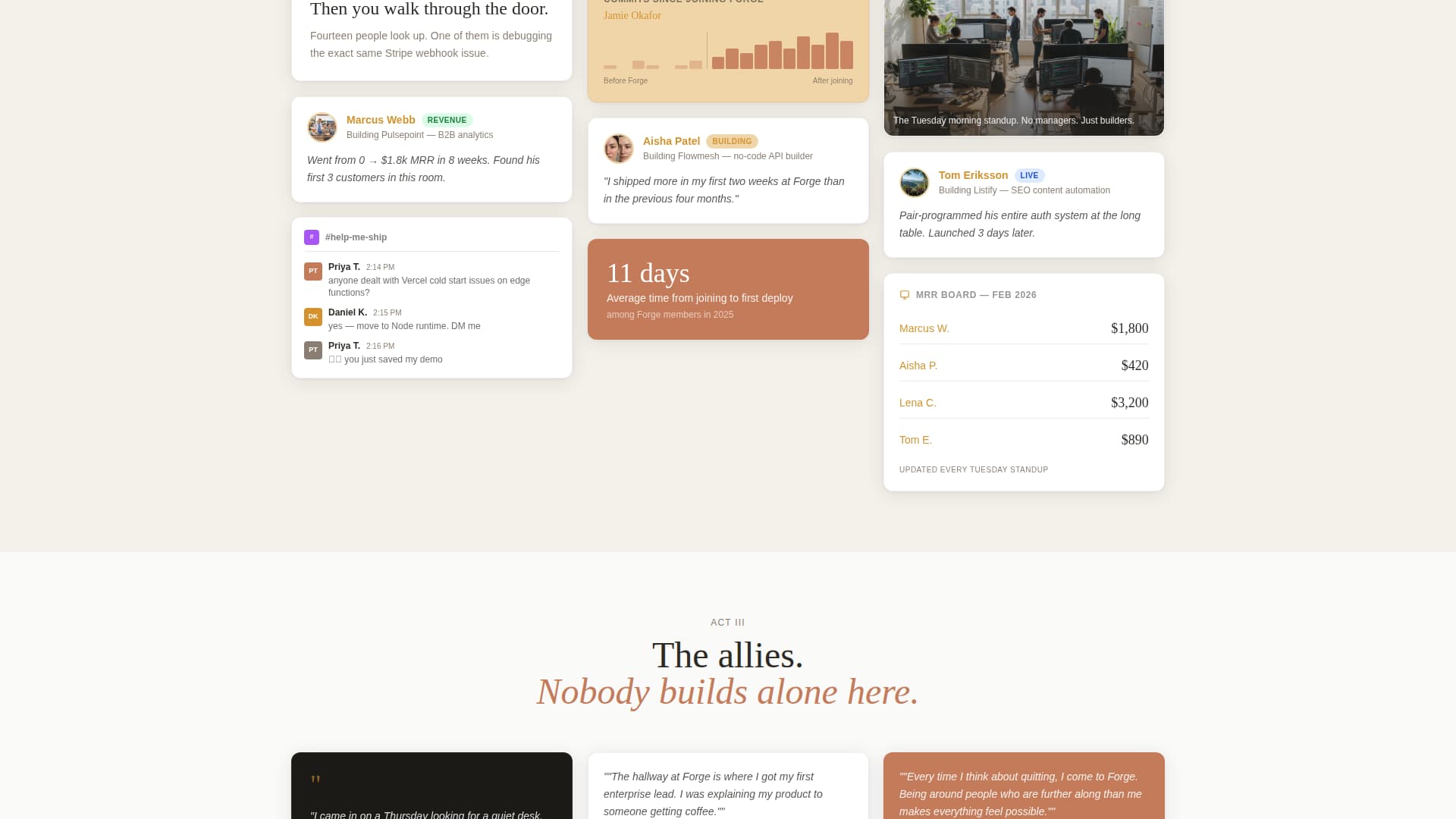 Forge - Vibrant SaaS Builders Landing Page Template