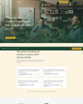 Convene - Rooted SaaS Founders Landing Page Template