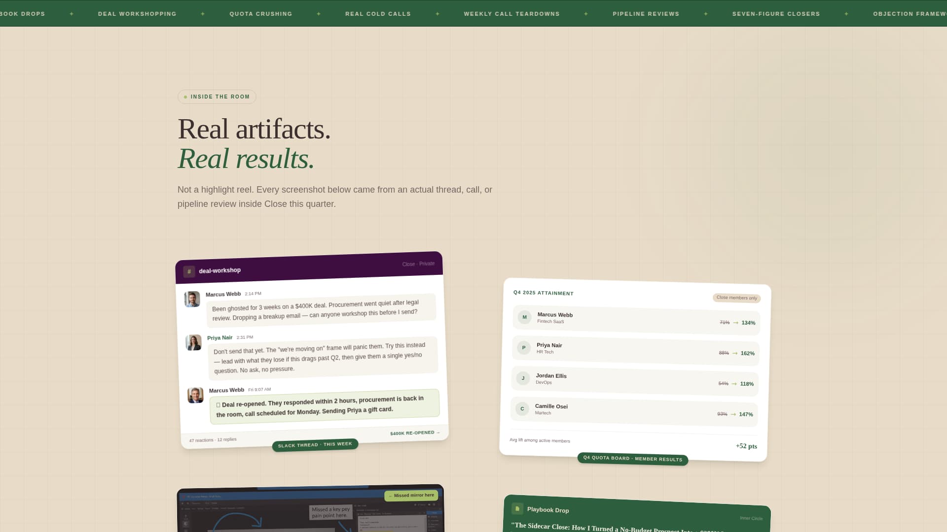 Close - Thriving Salesprofessionals Landing Page Template
