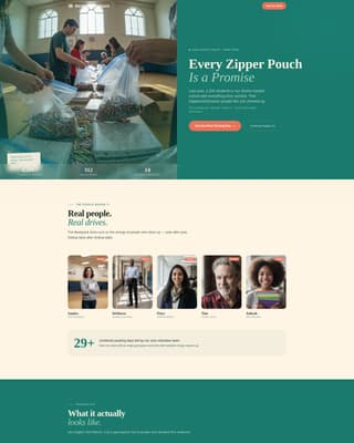 Backpack - Compassionate Supplydrive Landing Page Template