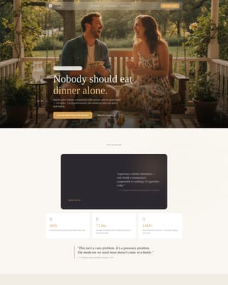 Hearth - Compassionate Senior Landing Page Template