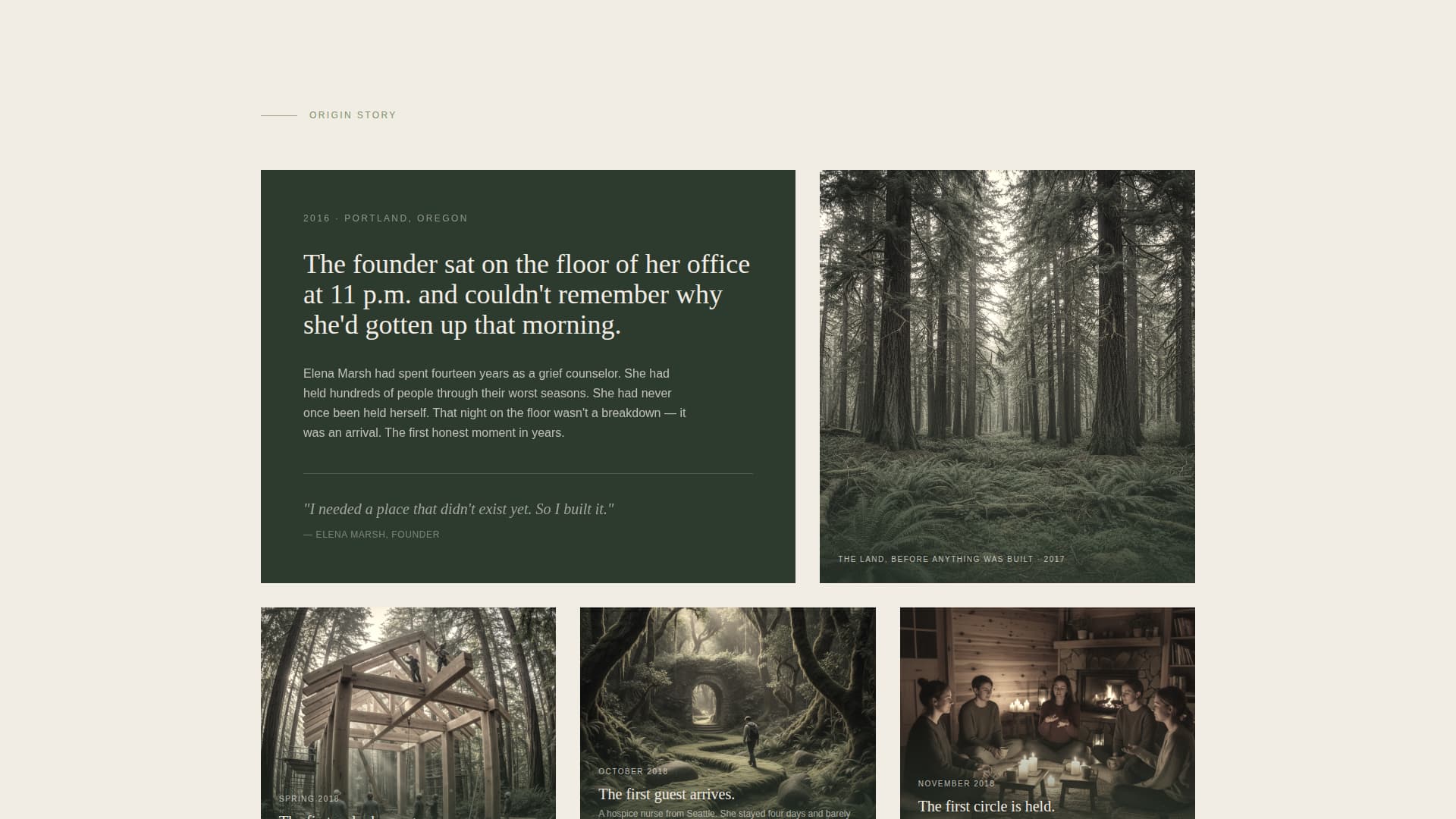 Sanctuary - Restorative Retreat Landing Page Template