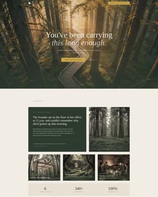 Sanctuary - Restorative Retreat Landing Page Template