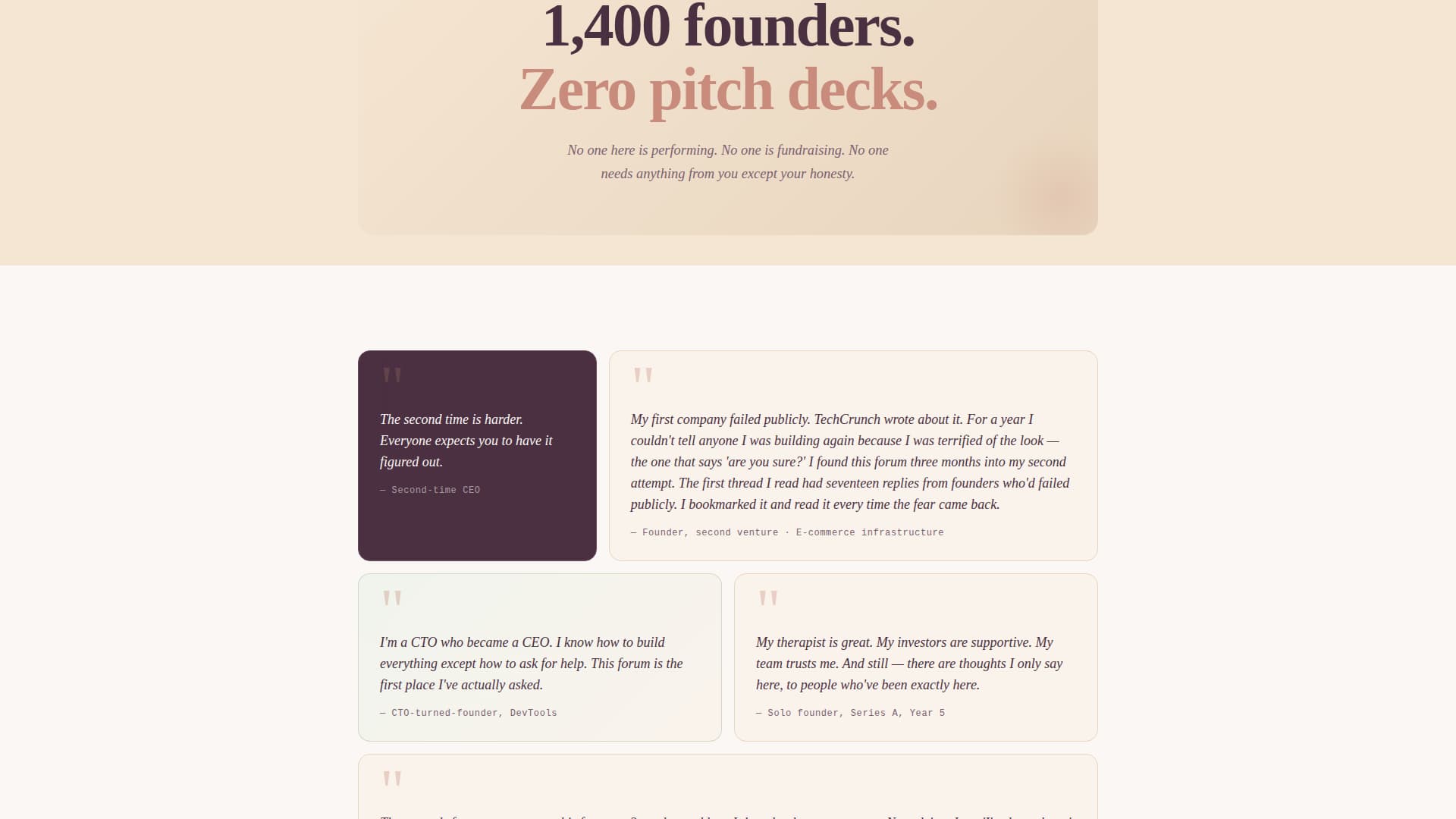 Founders - Healing Community Landing Page Template