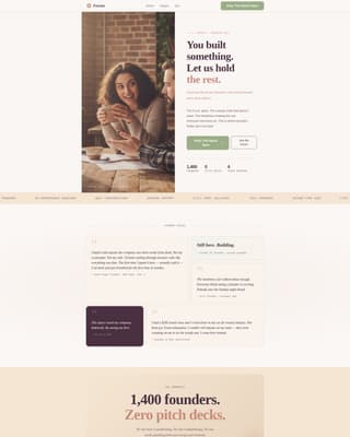 Founders - Healing Community Landing Page Template