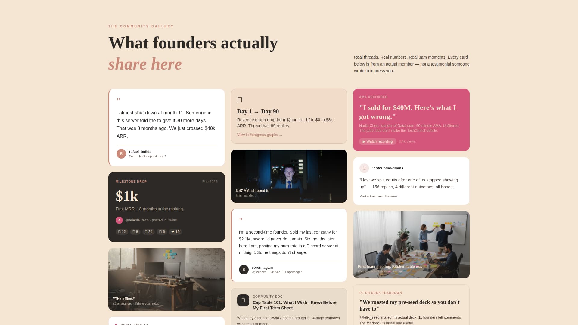 Founders - Authentic Startup Landing Page Template