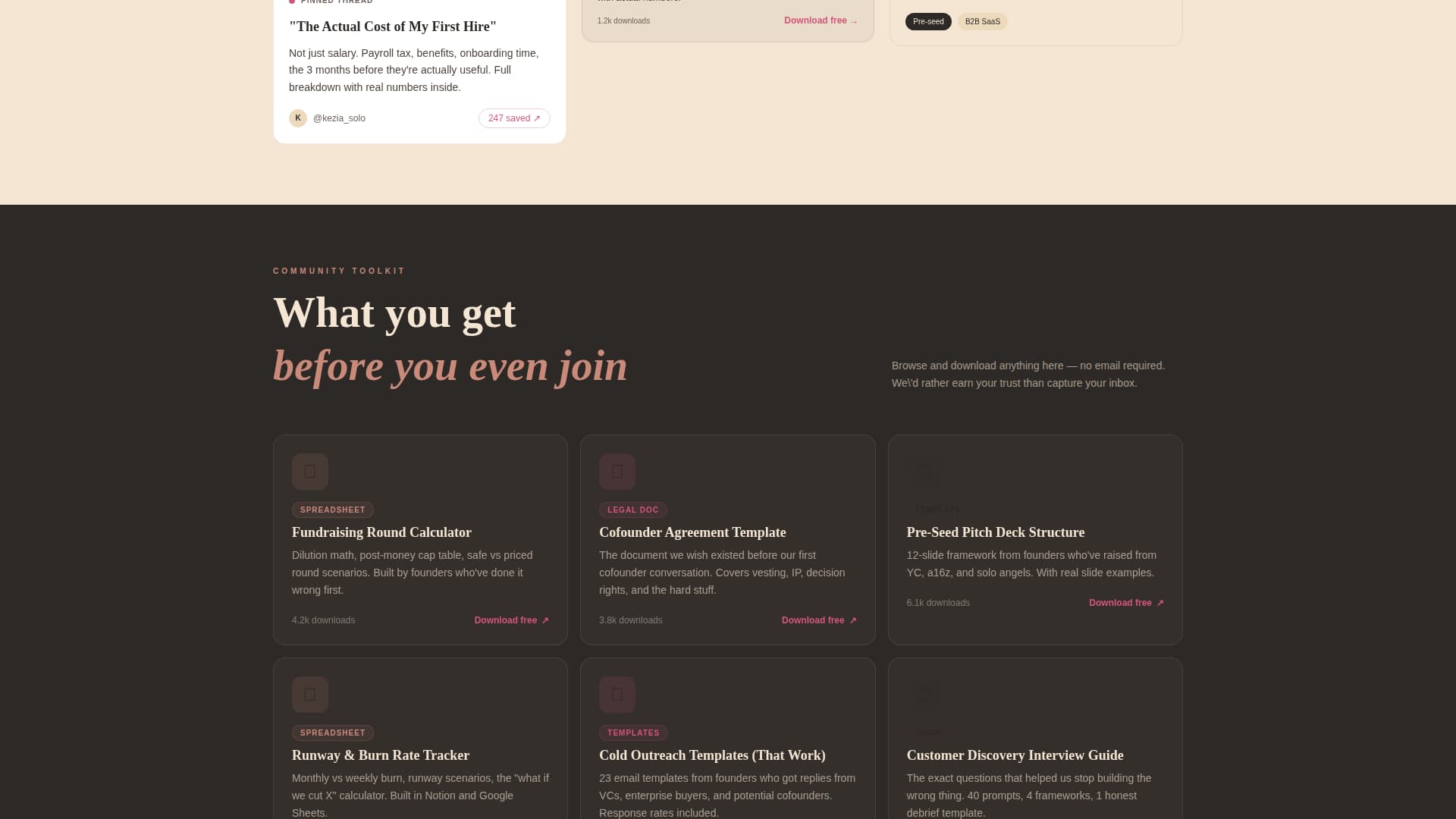 Founders - Authentic Startup Landing Page Template