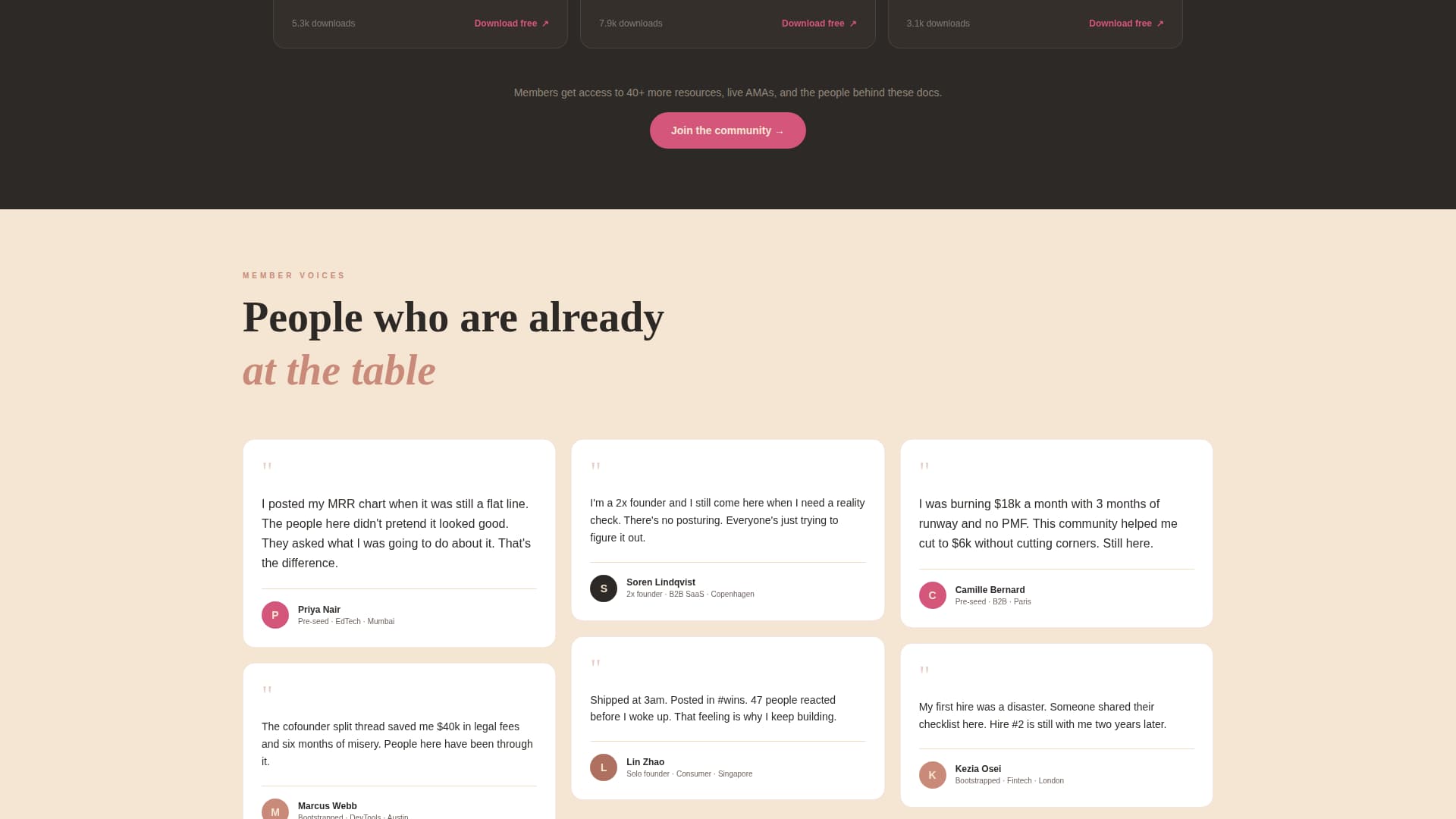Founders - Authentic Startup Landing Page Template