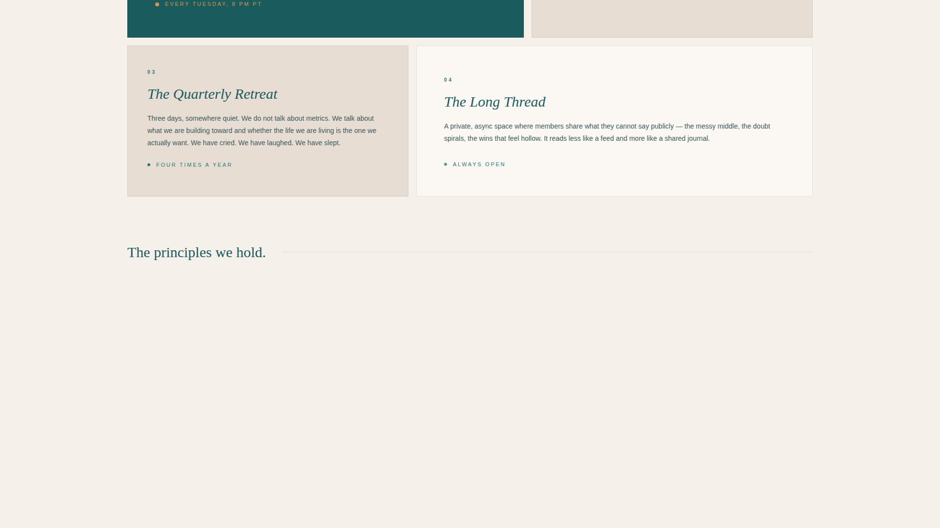 Commune - Transformative Founders Landing Page Template