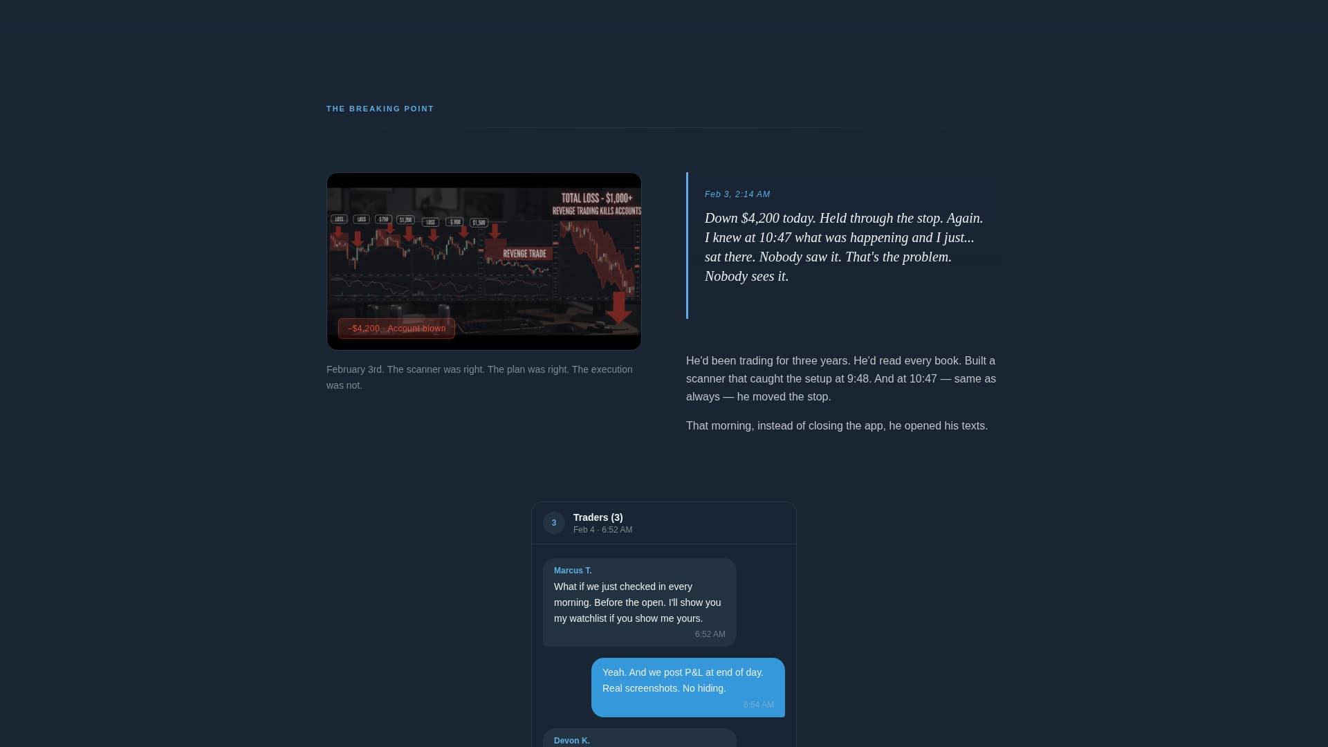 Ticker - Powerful Traders Landing Page Template