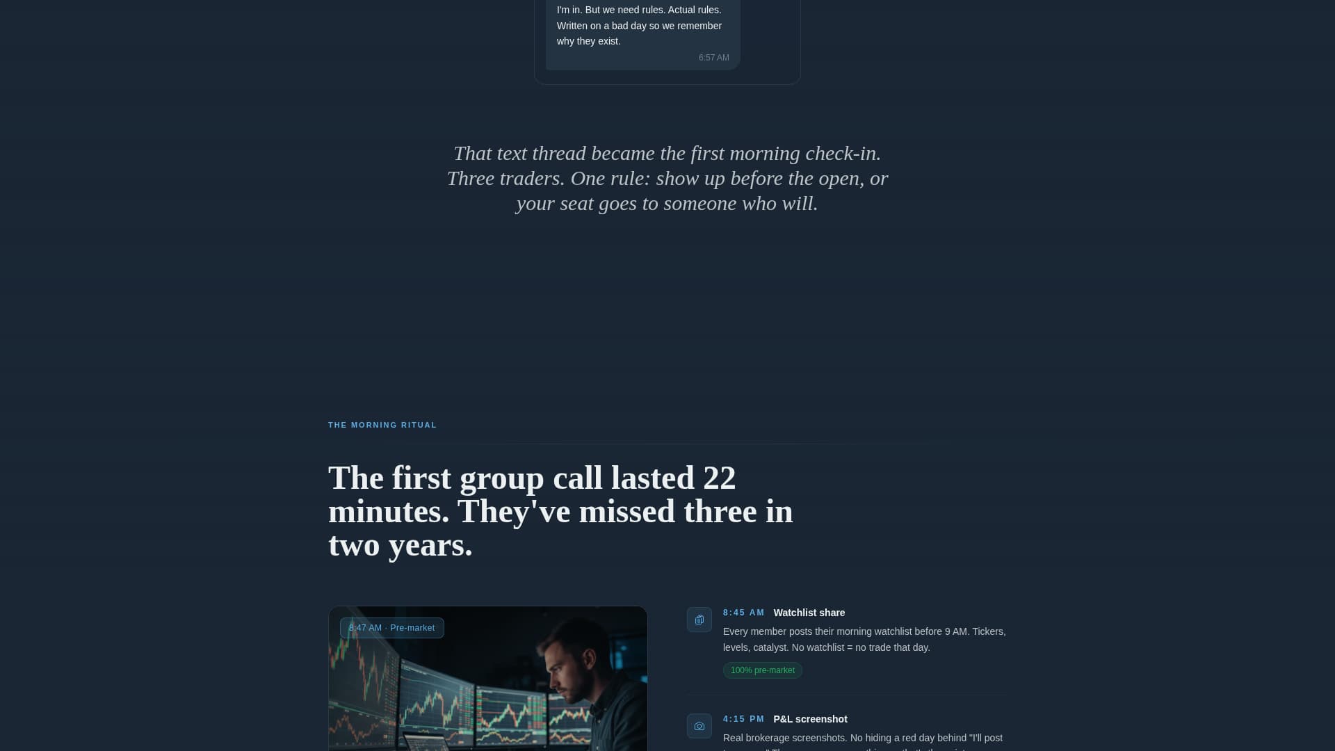 Ticker - Powerful Traders Landing Page Template