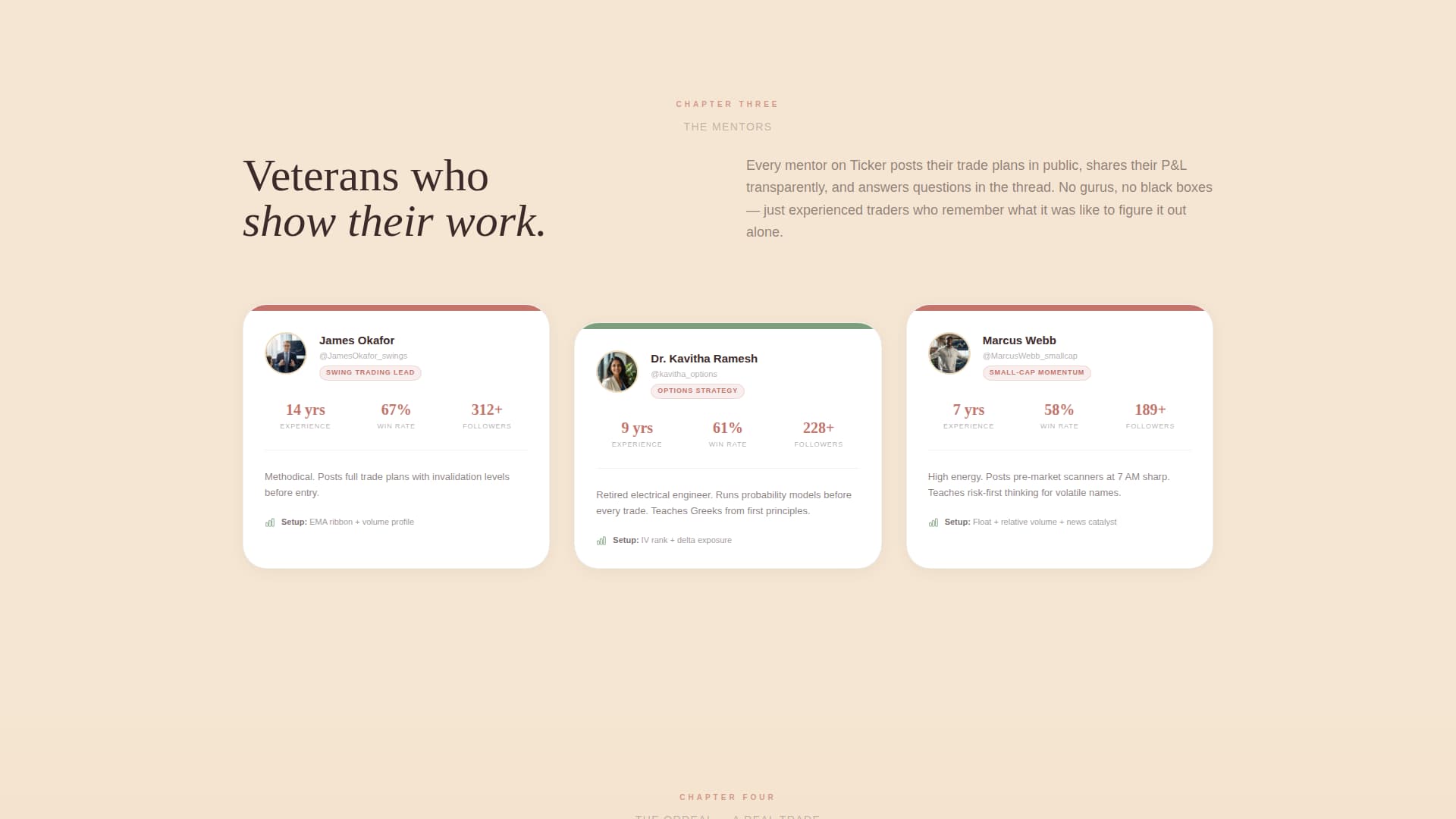 Ticker - Vibrant Traders Landing Page Template