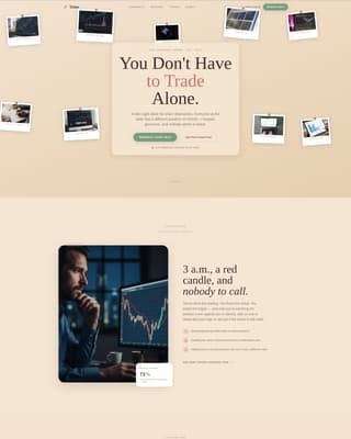Ticker - Vibrant Traders Landing Page Template