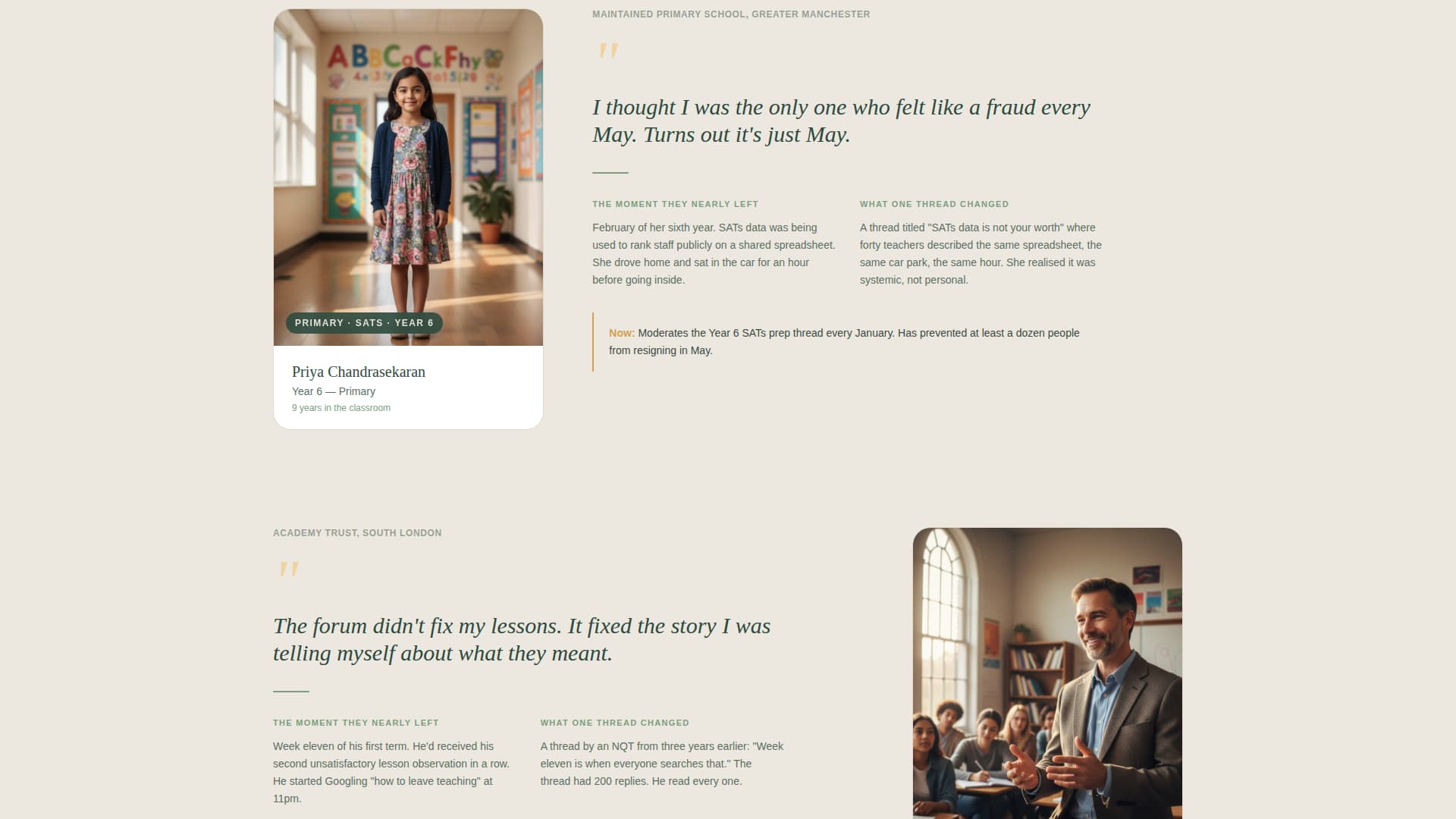 Staffroom - Restorative Educators Landing Page Template