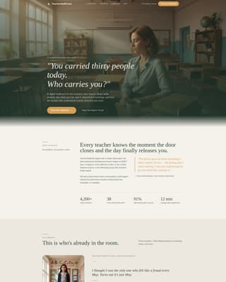 Staffroom - Restorative Educators Landing Page Template