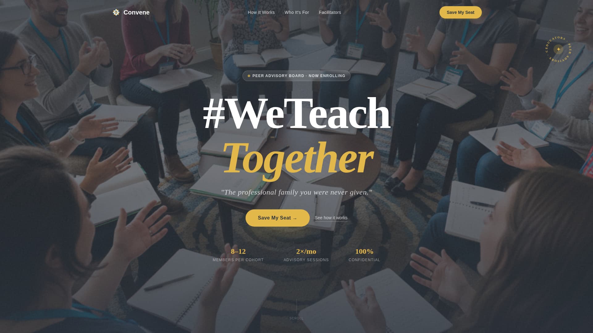 Convene - Inspiring Educators Landing Page Template