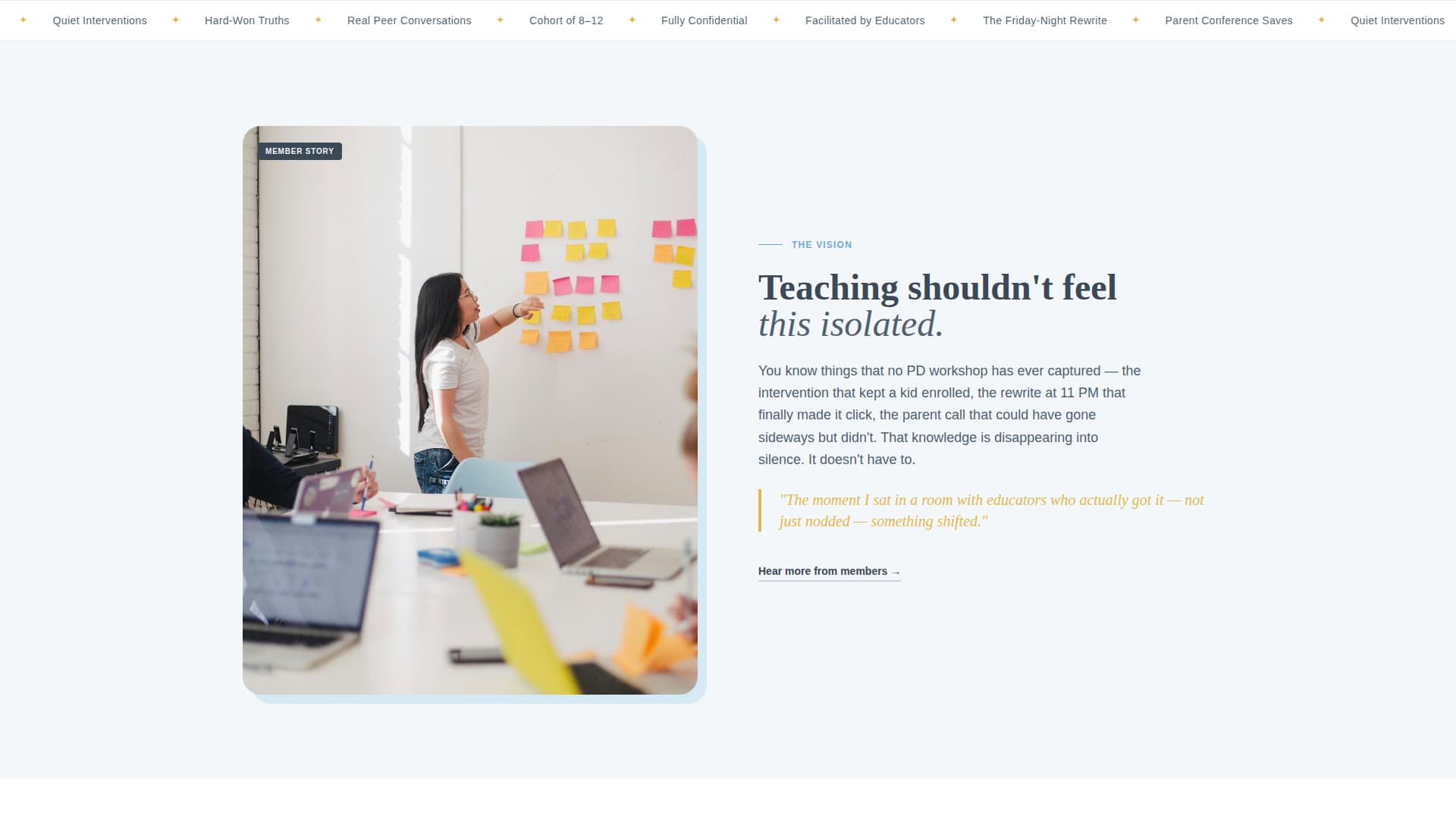 Convene - Inspiring Educators Landing Page Template