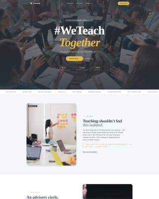 Convene - Inspiring Educators Landing Page Template
