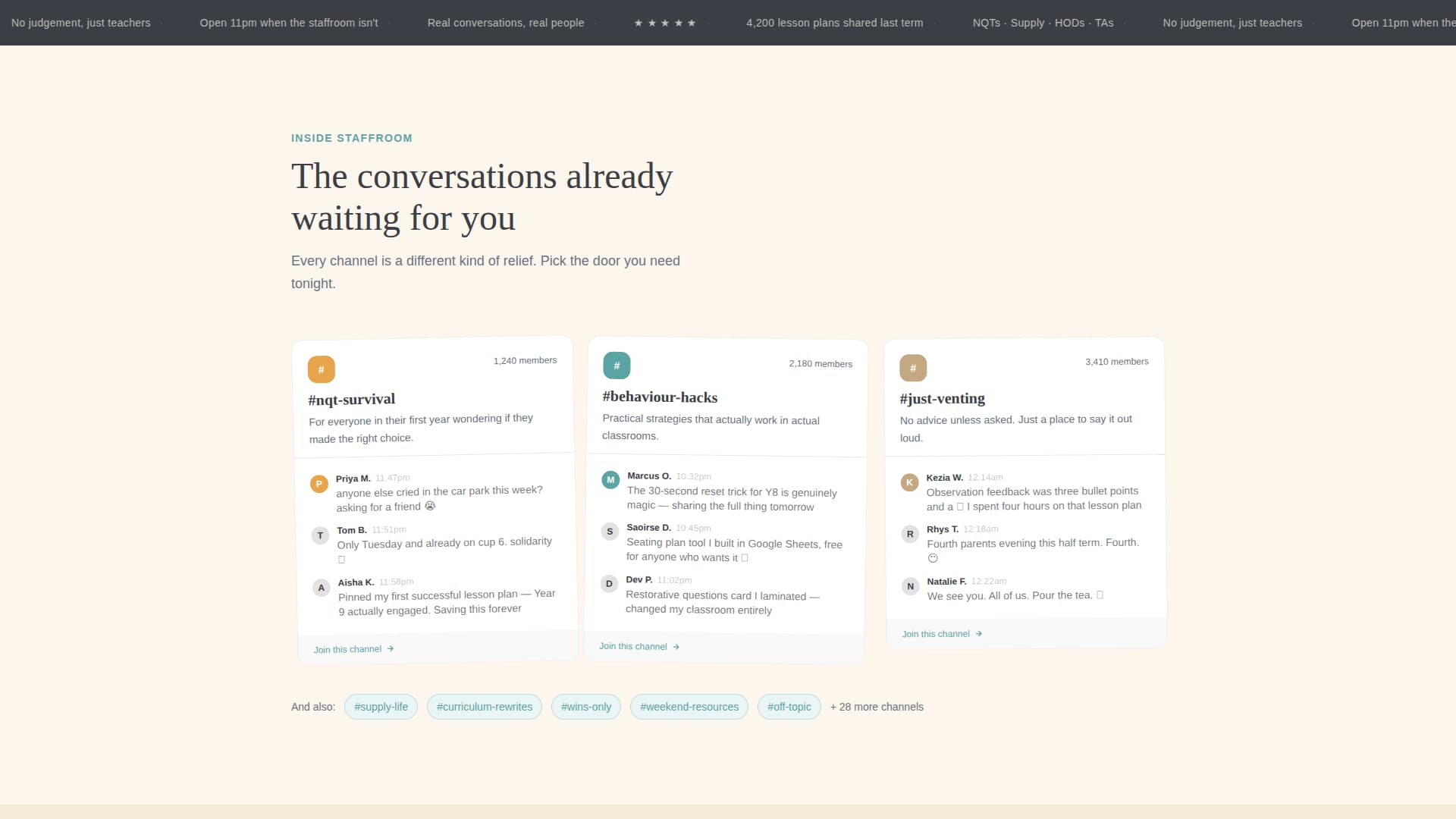 Staffroom - Heartfelt Educators Landing Page Template