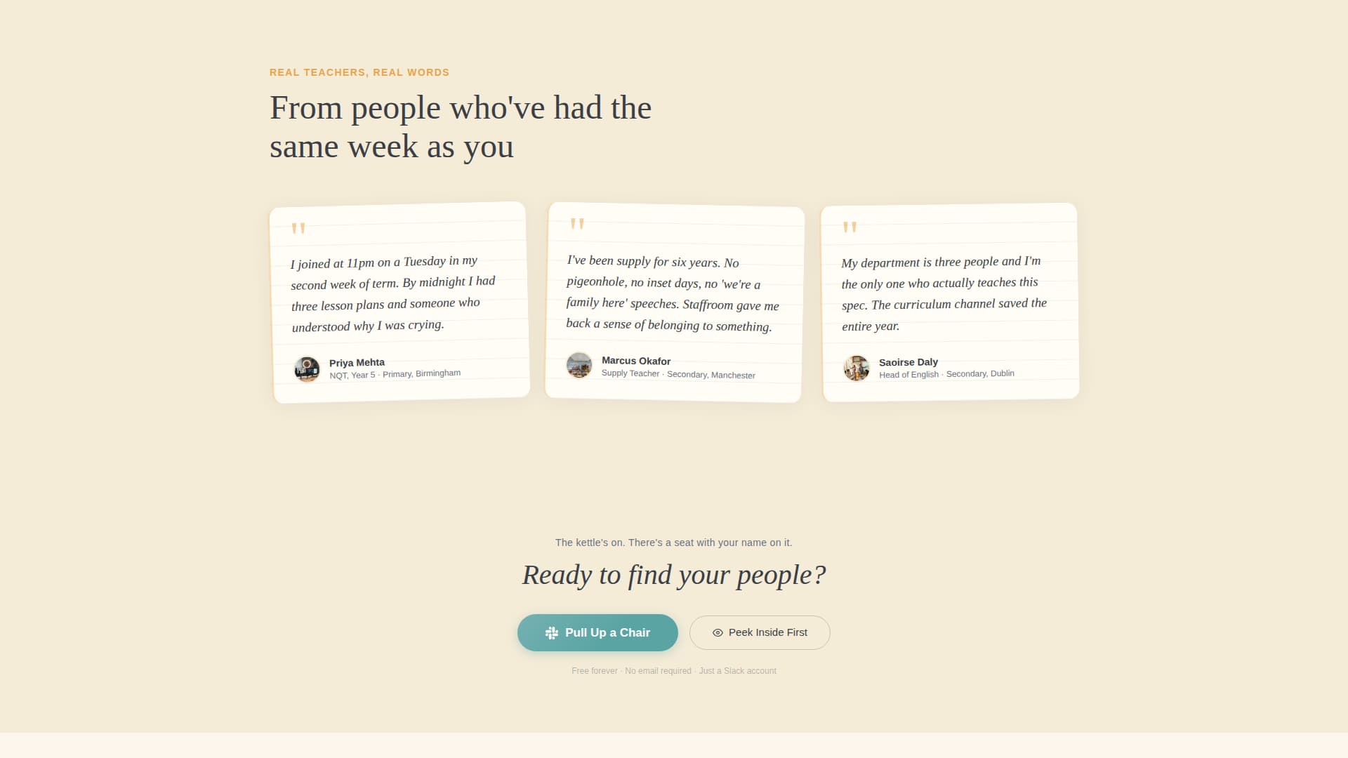 Staffroom - Heartfelt Educators Landing Page Template
