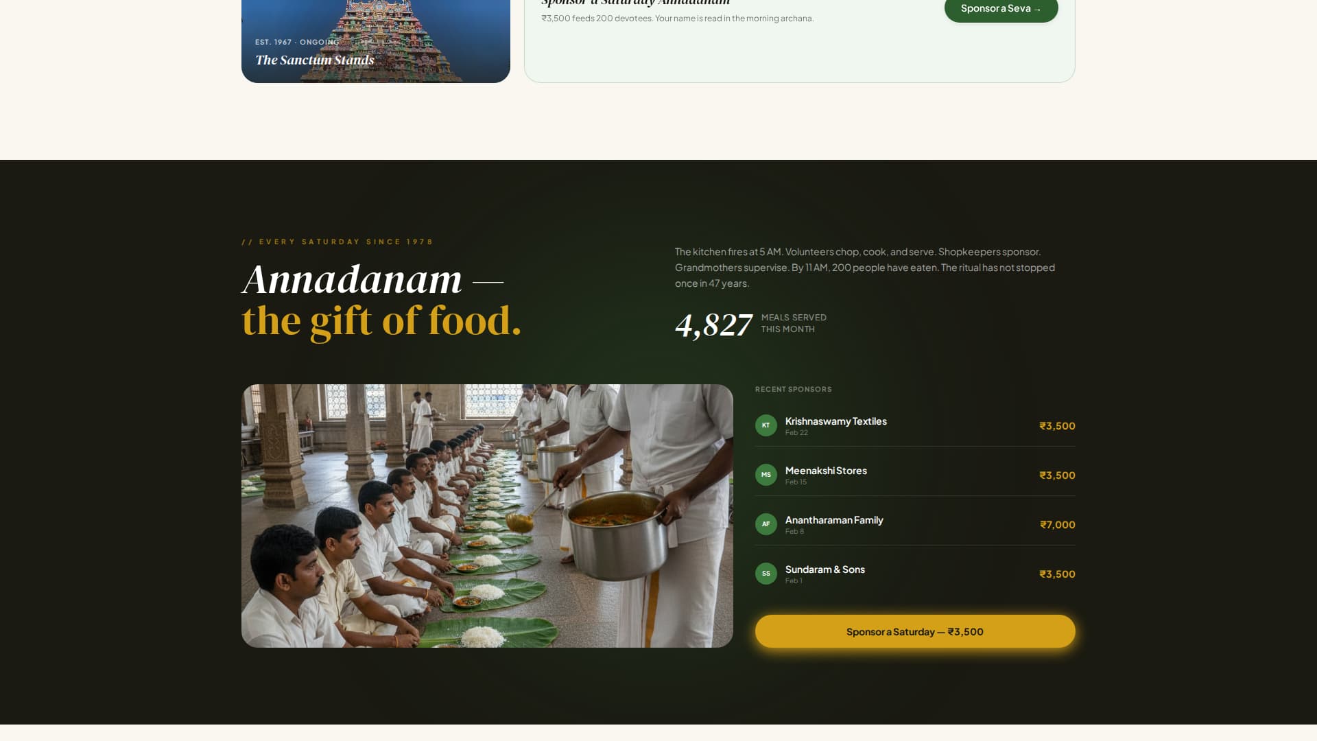 Mandapam - Sacred Temple Landing Page Template