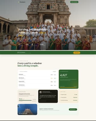 Mandapam - Sacred Temple Landing Page Template