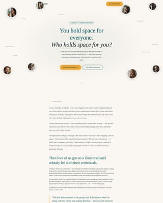 Held - Empowering Therapists Landing Page Template