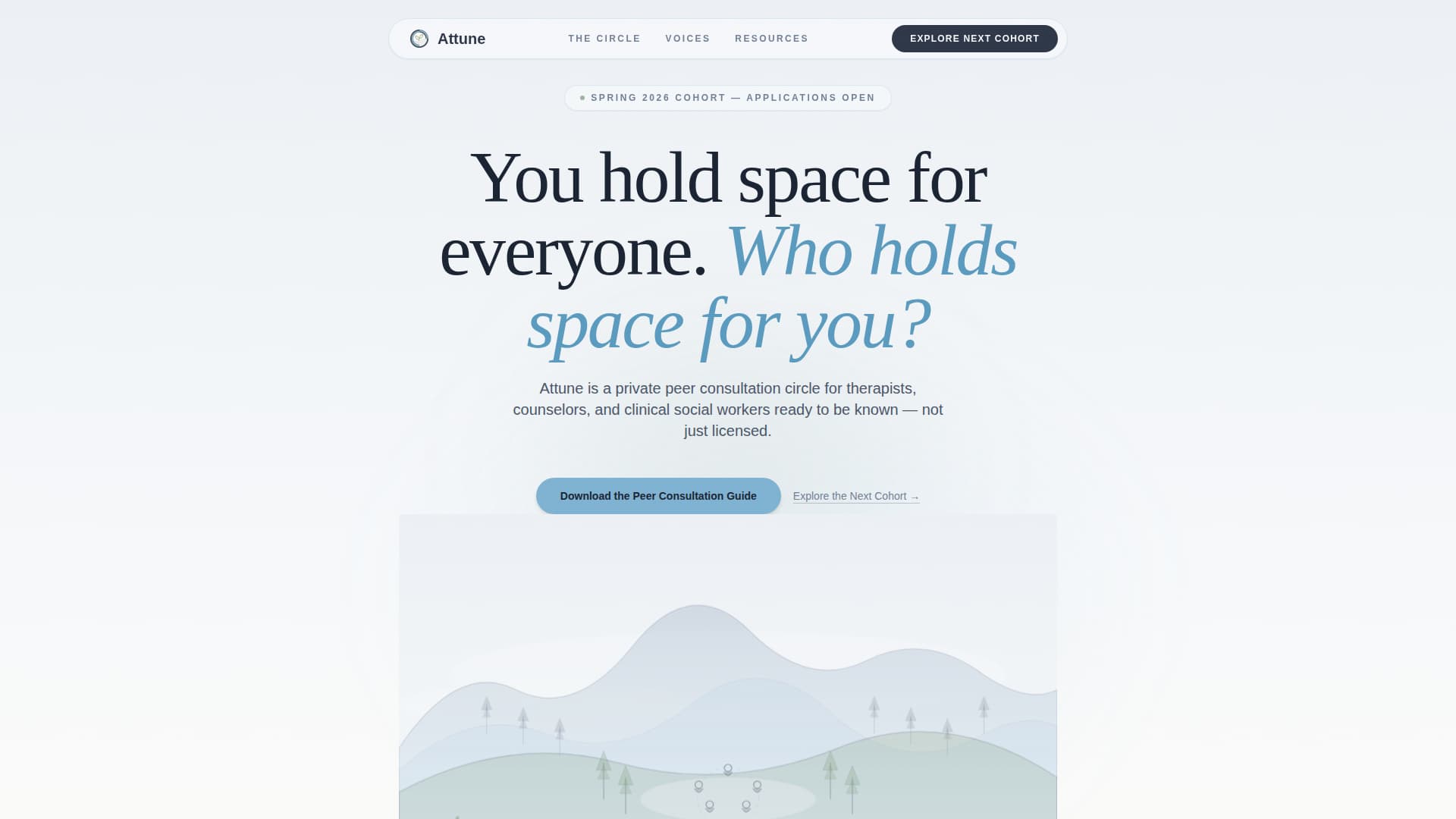 Attune - Restorative Therapists Landing Page Template