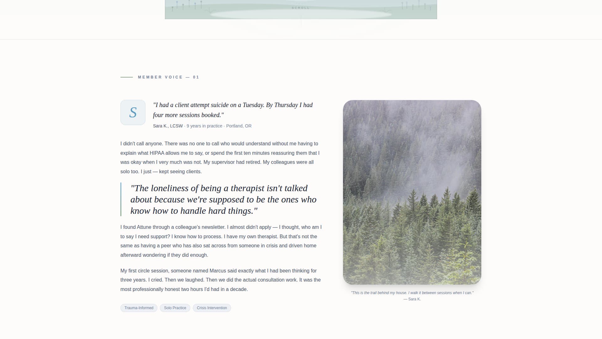 Attune - Restorative Therapists Landing Page Template