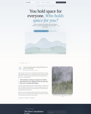 Attune - Restorative Therapists Landing Page Template
