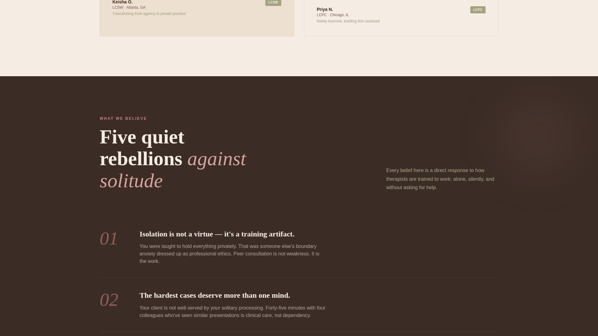 Convene - Empowering Therapists Landing Page Template