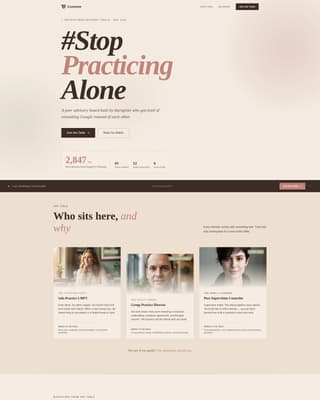 Convene - Empowering Therapists Landing Page Template